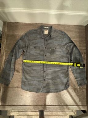 Levi's Gray Blue Casual Button-Down Shirt
